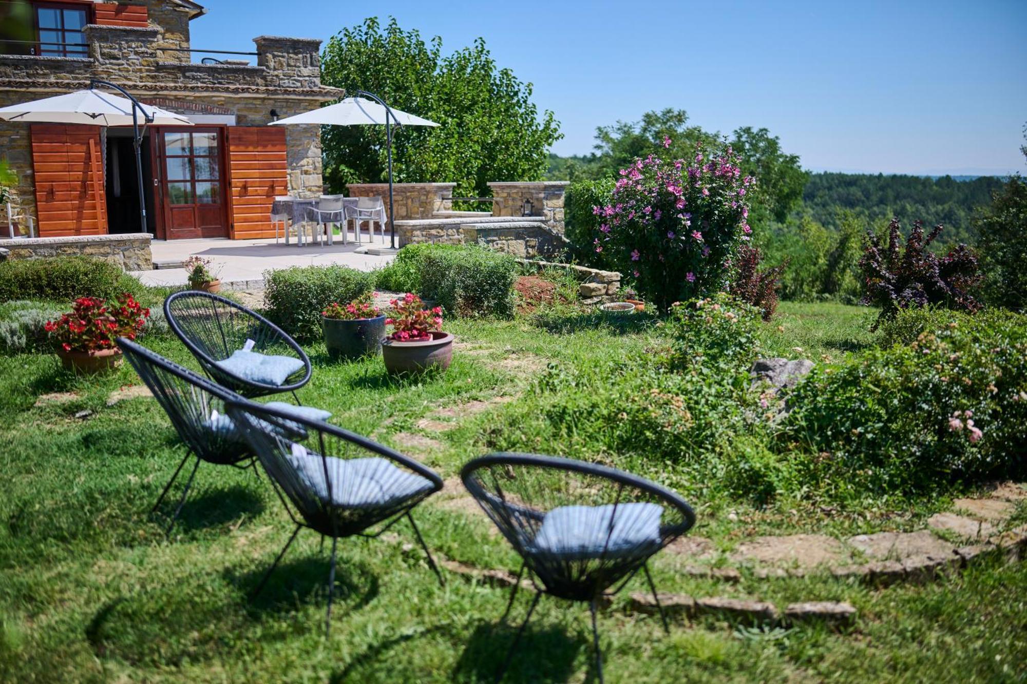 Вилла Casa Del Conte - Peaceful Hideaway In North Istria Грожнян Экстерьер фото